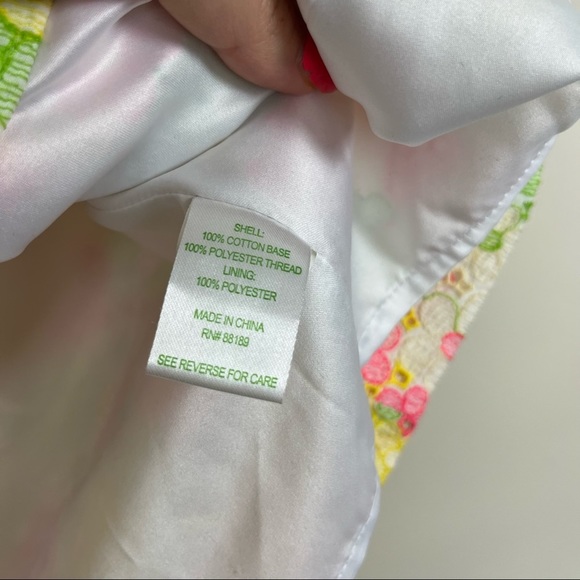 LILLY PULITZER FLORAL LACE MINI SKIRT SIZE 2 STYLE 48579W - Picture 11 of 16